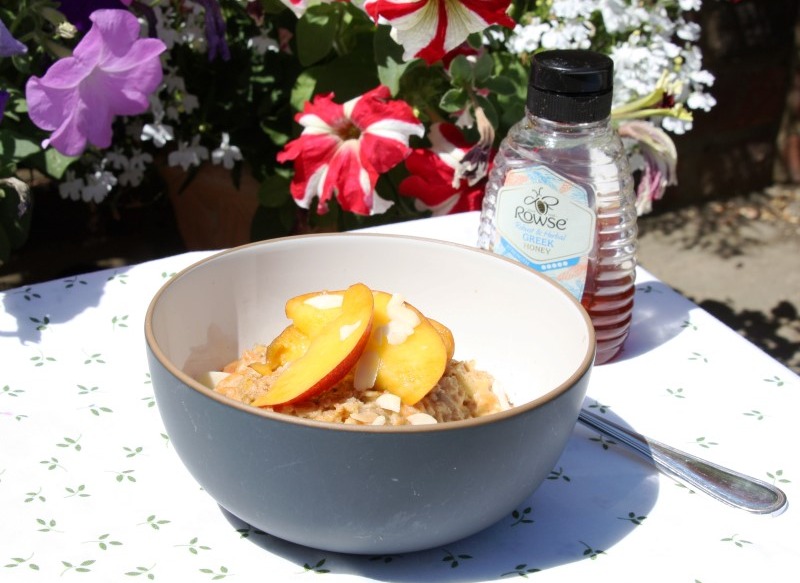 Ginger and Peach Oats